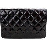 Chanel Quilted Patent Leather CC Wallet On Chain Crossbody Bag
