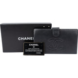 Chanel Noir Caviar Leather CC Wallet