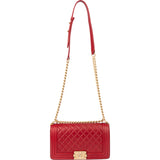 Chanel Quilted Lambskin Boy Single Flap Crossbody Bag