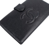 Chanel Noir Caviar Leather CC Wallet