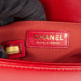 Chanel Quilted Lambskin Boy Single Flap Crossbody Bag