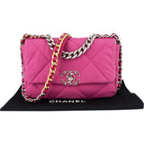 Chanel 19 Quilted Nylon Single Flap Crossbody Bag