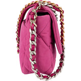 Chanel 19 Quilted Nylon Single Flap Crossbody Bag
