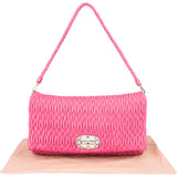 Miu Miu Quilted Leather Crystal Shoulder Bag