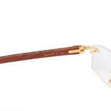 Cartier C-Decor 140B Rimless Eyeglasses