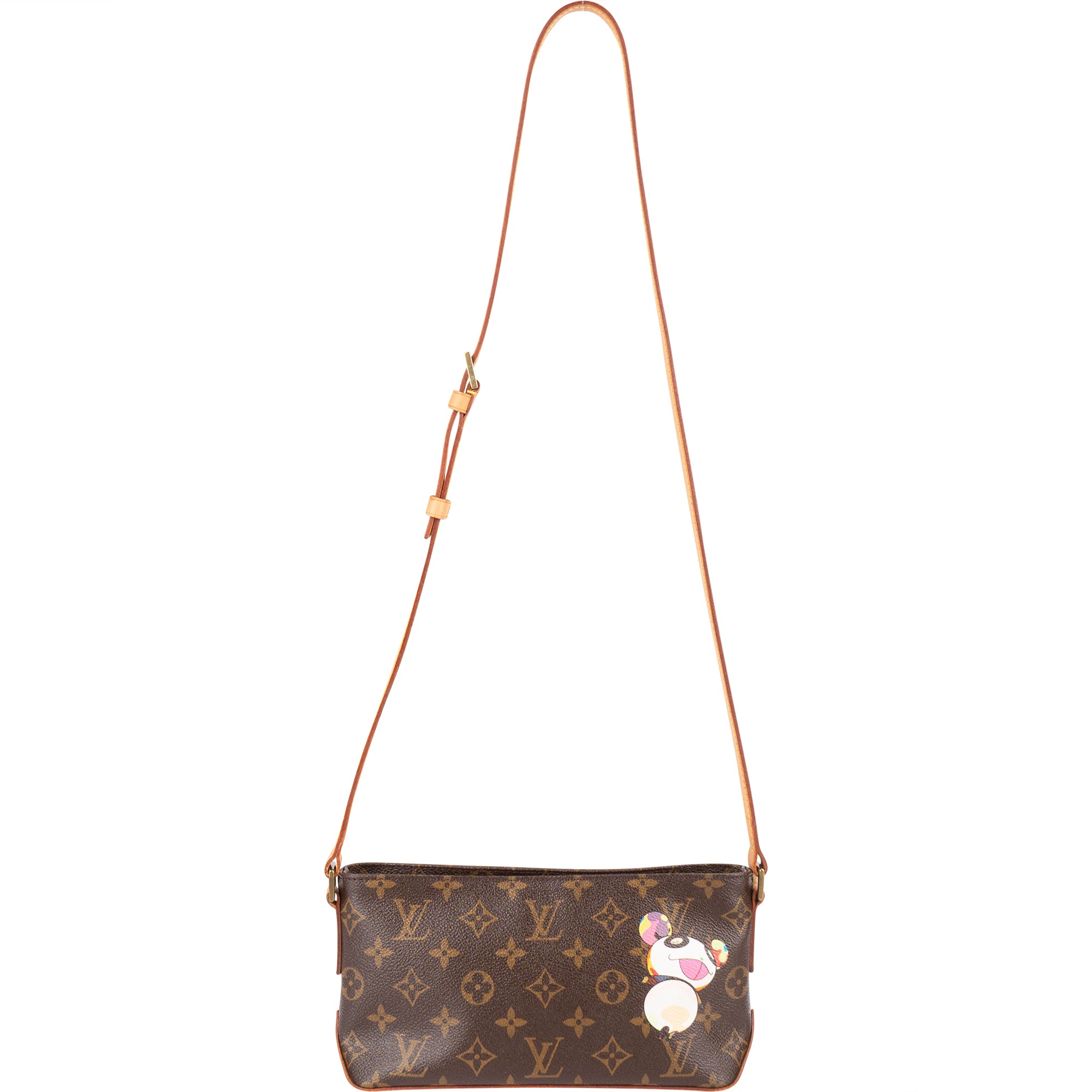 Louis Vuitton Monogram Canvas Murakami Panda Trotteur Crossbody Bag - vintageandkickz