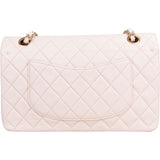 Chanel Quilted Lambskin 24K Gold Medium Double Flap Crossbody Bag