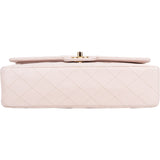 Chanel Quilted Lambskin 24K Gold Medium Double Flap Crossbody Bag