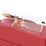 Cartier C-Decor 140B Rimless Eyeglasses