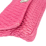 Miu Miu Quilted Leather Crystal Shoulder Bag