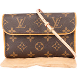 Louis Vuitton Canvas Monogram Pochette Florentine Crossbody Bag