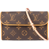 Louis Vuitton Canvas Monogram Pochette Florentine Crossbody Bag