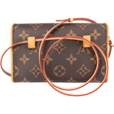 Louis Vuitton Canvas Monogram Pochette Florentine Crossbody Bag