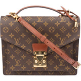 Louis Vuitton Canvas Monogram Monceau Handbag