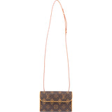 Louis Vuitton Canvas Monogram Pochette Florentine Crossbody Bag