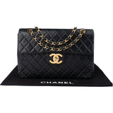 Chanel Quilted Lambskin 24K Gold Maxi Single Flap Crossbody Bag
