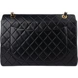 Chanel Quilted Lambskin 24K Gold Maxi Single Flap Crossbody Bag