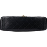 Chanel Quilted Lambskin 24K Gold Maxi Single Flap Crossbody Bag