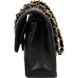 Chanel Quilted Caviar Leather Small Double Flap Crossbody Bag