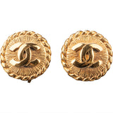 Chanel Golden CC Earclips