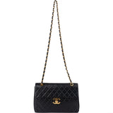 Chanel Quilted Lambskin 24K Gold Maxi Single Flap Crossbody Bag