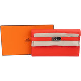 Hermès Orange Epsom Leather Kelly Wallet