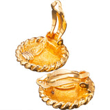 Chanel Golden CC Earclips