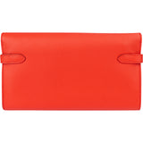 Hermès Orange Epsom Leather Kelly Wallet
