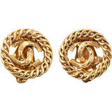 Chanel Goldem Cocomark Earclips