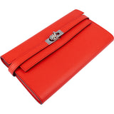 Hermès Orange Epsom Leather Kelly Wallet