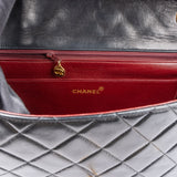 Chanel Quilted Lambskin 24K Gold Maxi Single Flap Crossbody Bag