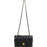 Chanel Quilted Caviar Leather Small Double Flap Crossbody Bag
