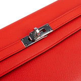 Hermès Orange Epsom Leather Kelly Wallet