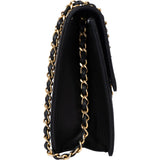 Chanel Quilted Lambskin 24K Gold Single Flap Crossbody Bag