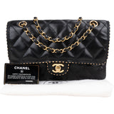 Chanel Quilted Lambskin 24K Gold Single Flap Crossbody Bag