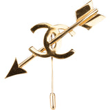 Chanel Heart Arrow Pin Brooch