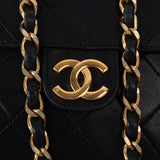 Chanel Quilted Lambskin 24K Gold Single Flap Crossbody Bag