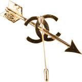 Chanel Heart Arrow Pin Brooch