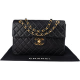 Chanel Quilted Lambskin 24K Gold Maxi Single Flap Crossbody Bag