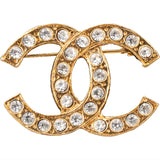 Chanel Crystal CC Brooch