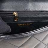 Chanel Quilted Lambskin 24K Gold Single Flap Crossbody Bag