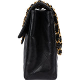 Chanel Quilted Lambskin 24K Gold Maxi Single Flap Crossbody Bag