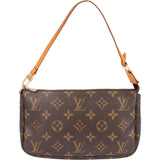 Louis Vuitton Canvas Monogram Pochette Accessoire Handbag