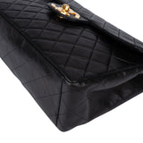 Chanel Quilted Lambskin 24K Gold Maxi Single Flap Crossbody Bag