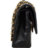 Chanel Quilted Lambskin 24K Gold Medium Double Flap Crossbody Bag