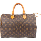 Louis Vuitton Canvas Monogram Speedy 35 Handbag
