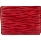 Louis Vuitton Rouge Epi Leather Cardholder