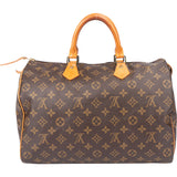 Louis Vuitton Canvas Monogram Speedy 35 Handbag