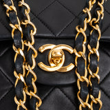 Chanel Quilted Lambskin 24K Gold Medium Double Flap Crossbody Bag