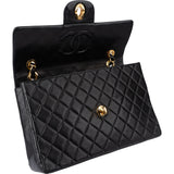 Chanel Quilted Lambskin 24K Gold Maxi Single Flap Crossbody Bag